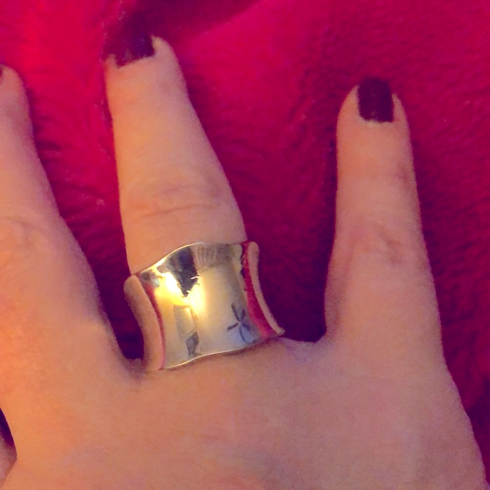 Polished Silver statement ring. Sexy and comfy.